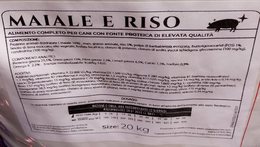 Original Crock Dog Food Maiale e Riso 20kg