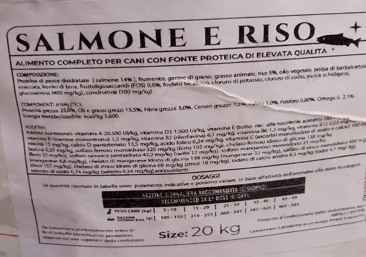 Original Crock Dog Food Salmone e Riso 20kg