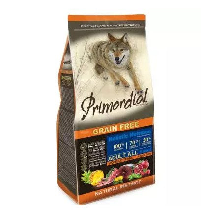 Primordial Grain Free Cane Adulto Tonno e Agnello 12kg