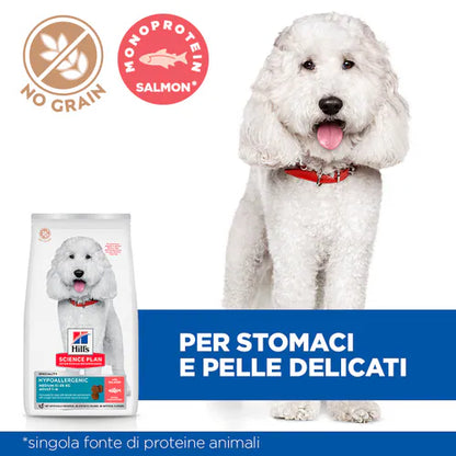Hill's Science Plan Cane Hypoallergenic Salmone 12kg