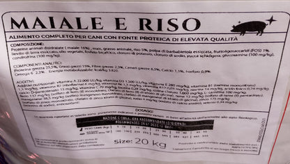 Original Crock Dog Food Maiale e Riso 20kg